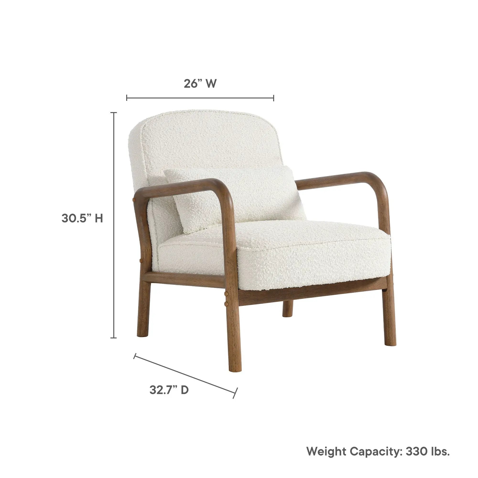Charlie Boucle Upholstered Armchair by Modway by HouseOfZazla