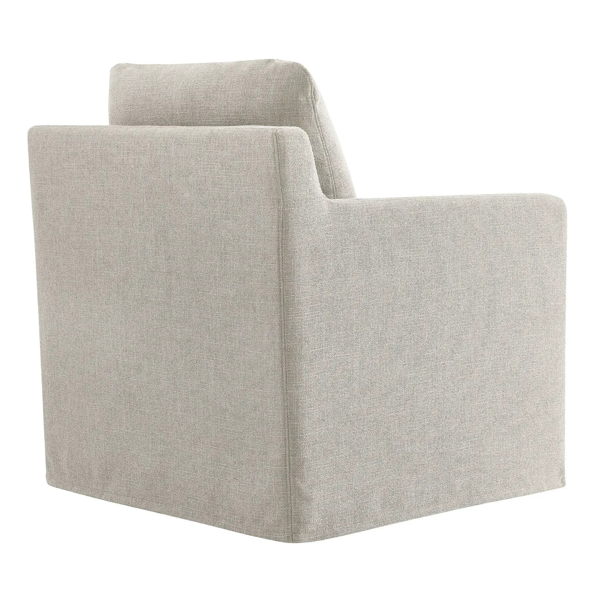 Serene Fabric Slipcovered Swivel Armchair by Modway by HouseOfZazla