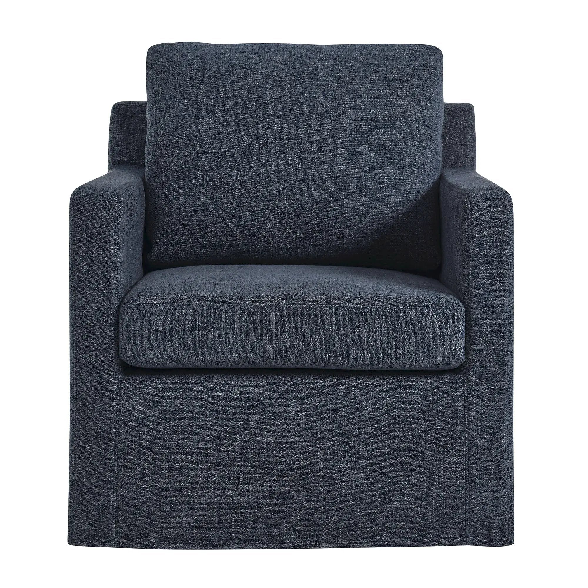 Serene Fabric Slipcovered Swivel Armchair by Modway by HouseOfZazla