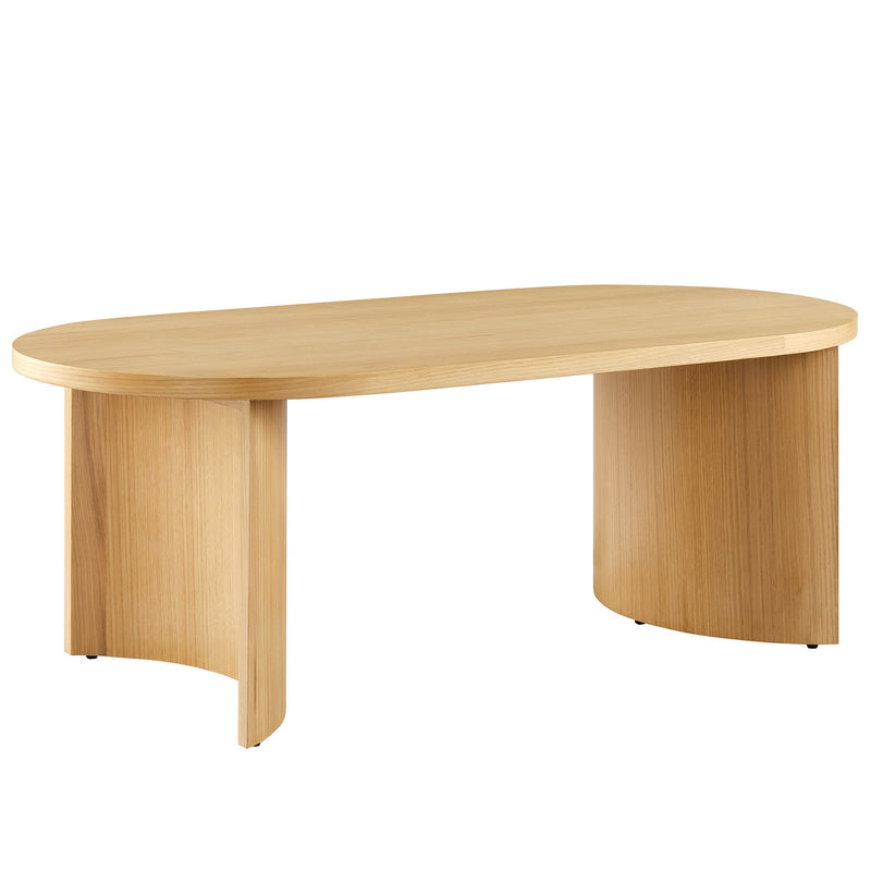 Aspect Oval Wood Coffee Table by Modway, photo 4 of 10