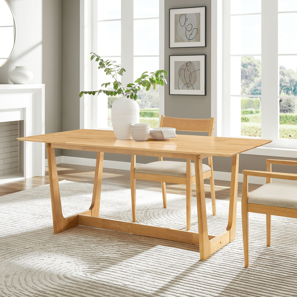 Solara 71" Rectangle Wood Dining Table by Modway, photo 8 of 18