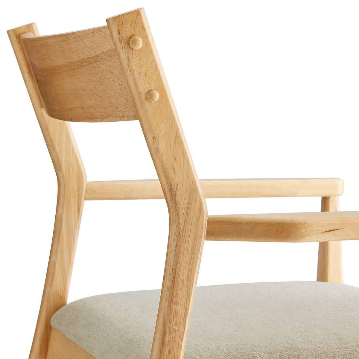 Solara Fabric Wood Dining Armchairs Set of 2 by Modway, photo 8 of 20