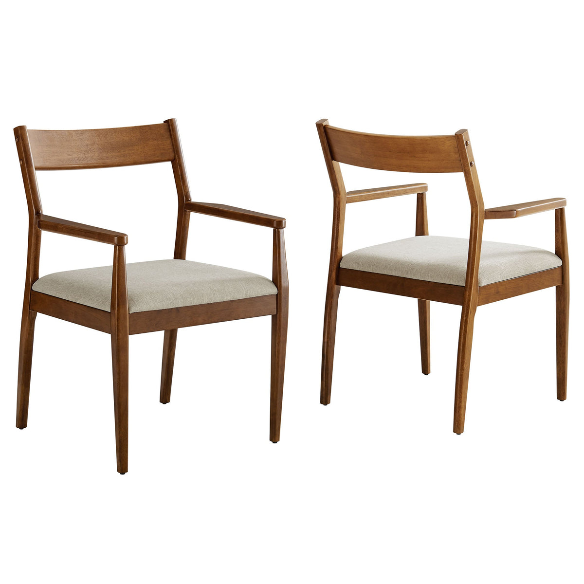Solara Fabric Wood Dining Armchairs Set of 2 by Modway, photo 11 of 20