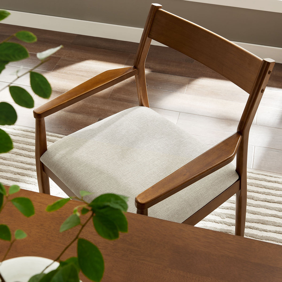 Solara Fabric Wood Dining Armchairs Set of 2 by Modway, photo 20 of 20