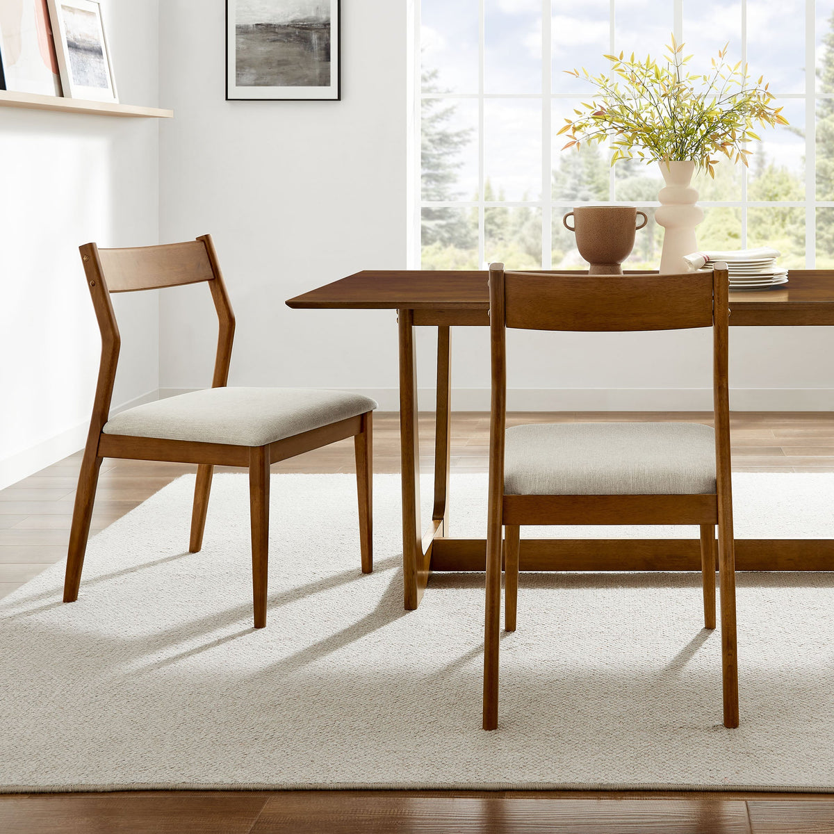 Solara Fabric Wood Dining Side Chairs Set of 2 by Modway, photo 19 of 20