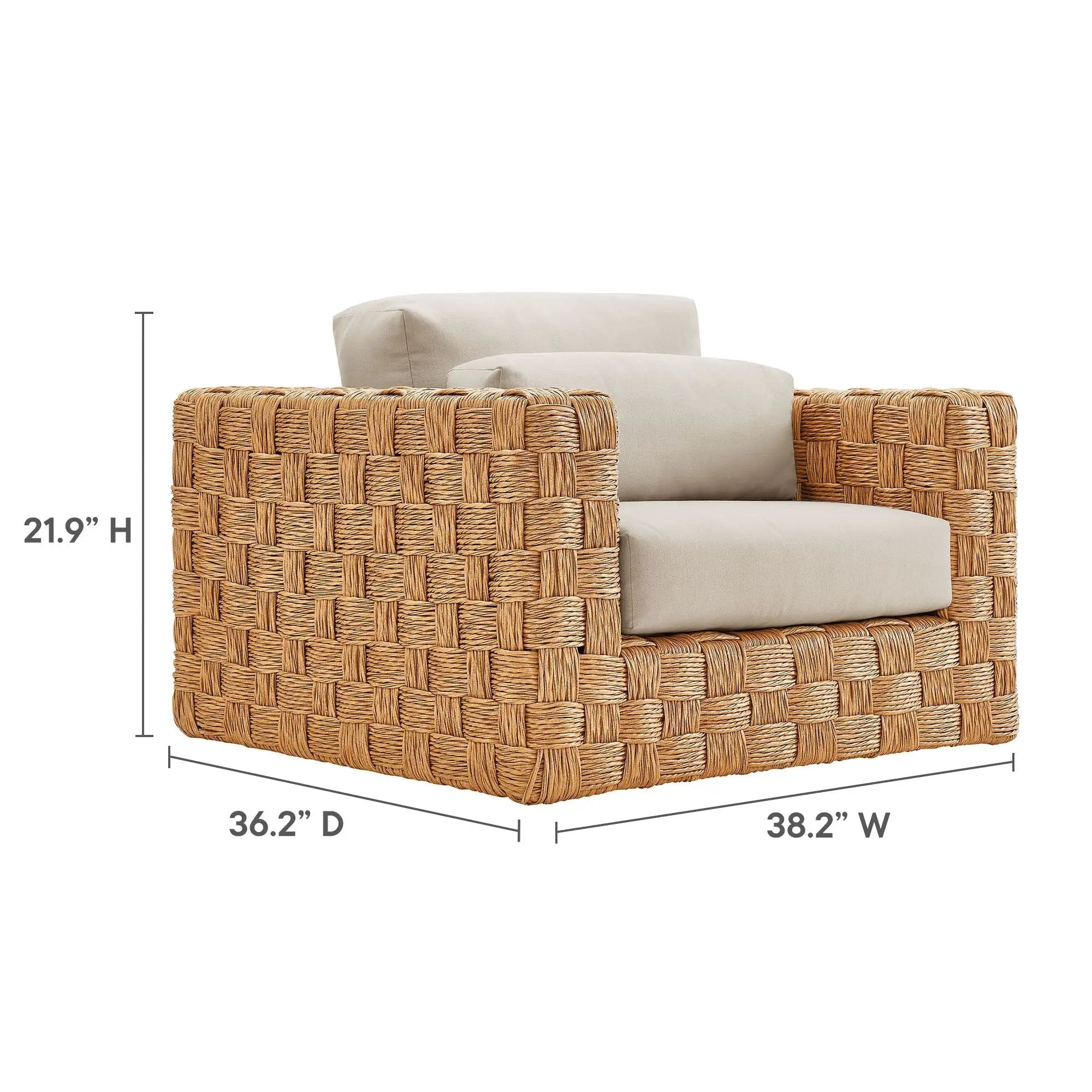 Thames Outdoor Patio Rattan Armchair by Modway by HouseOfZazla