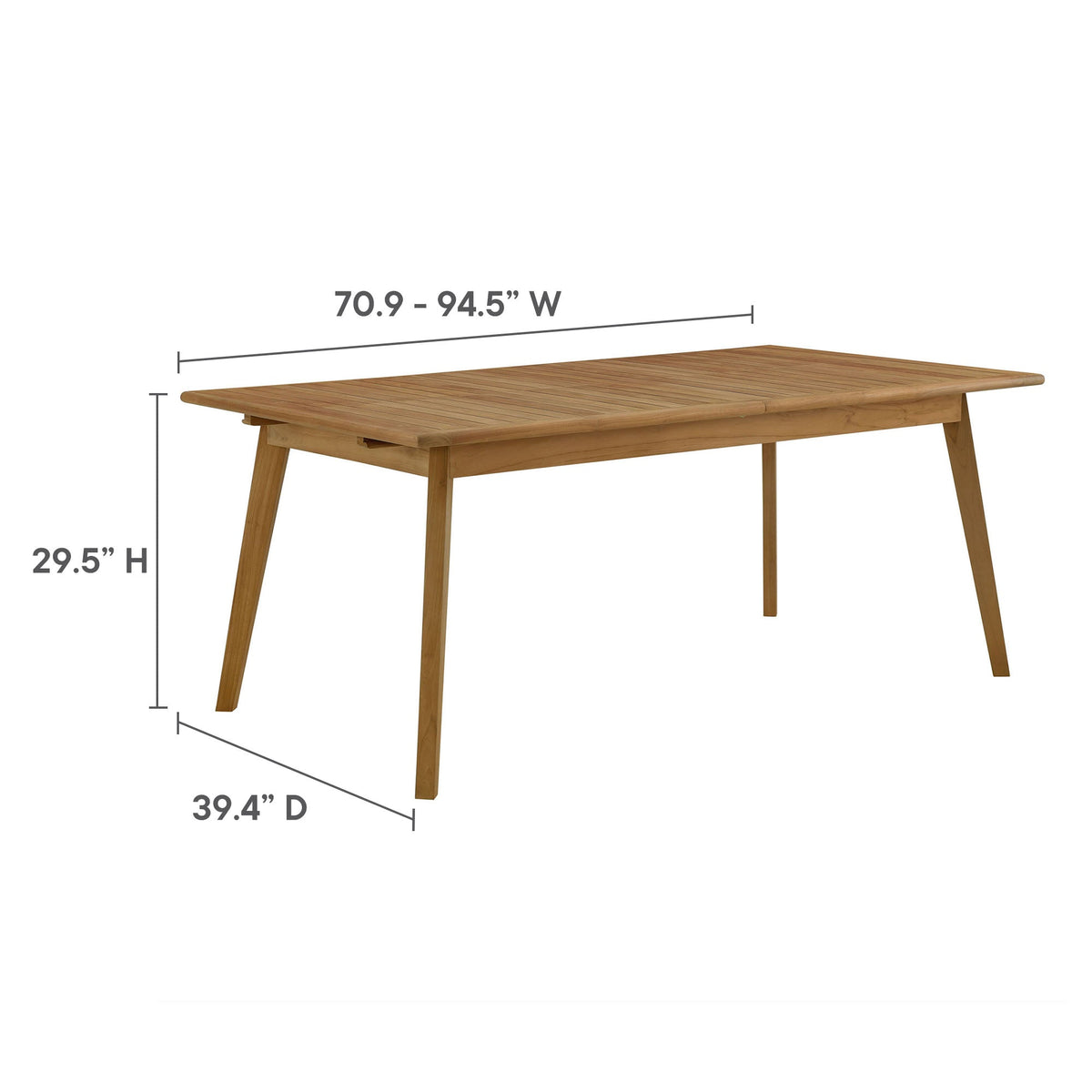 Vienna 7-Piece Outdoor Patio Teak and Rope Dining Set by Modway, photo 20 of 29