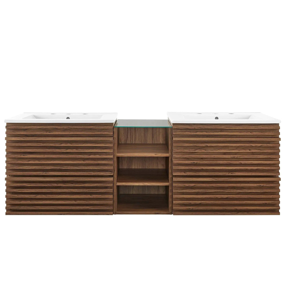 Render 62" Wall-Mount Double Sink Bathroom Vanity by Modway by HouseOfZazla