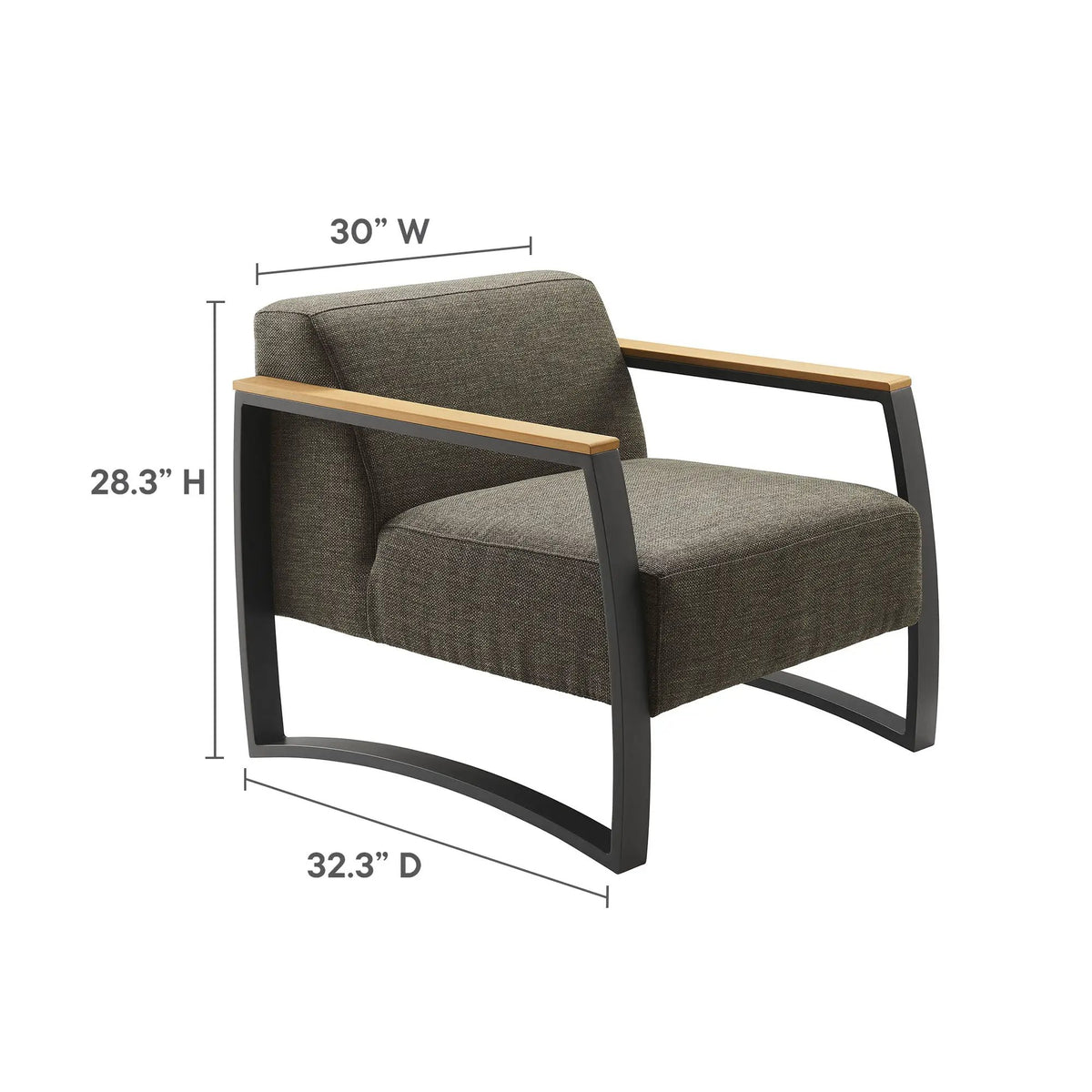 Sauve Outdoor Patio Aluminum and Fabric Armchair by Modway by HouseOfZazla