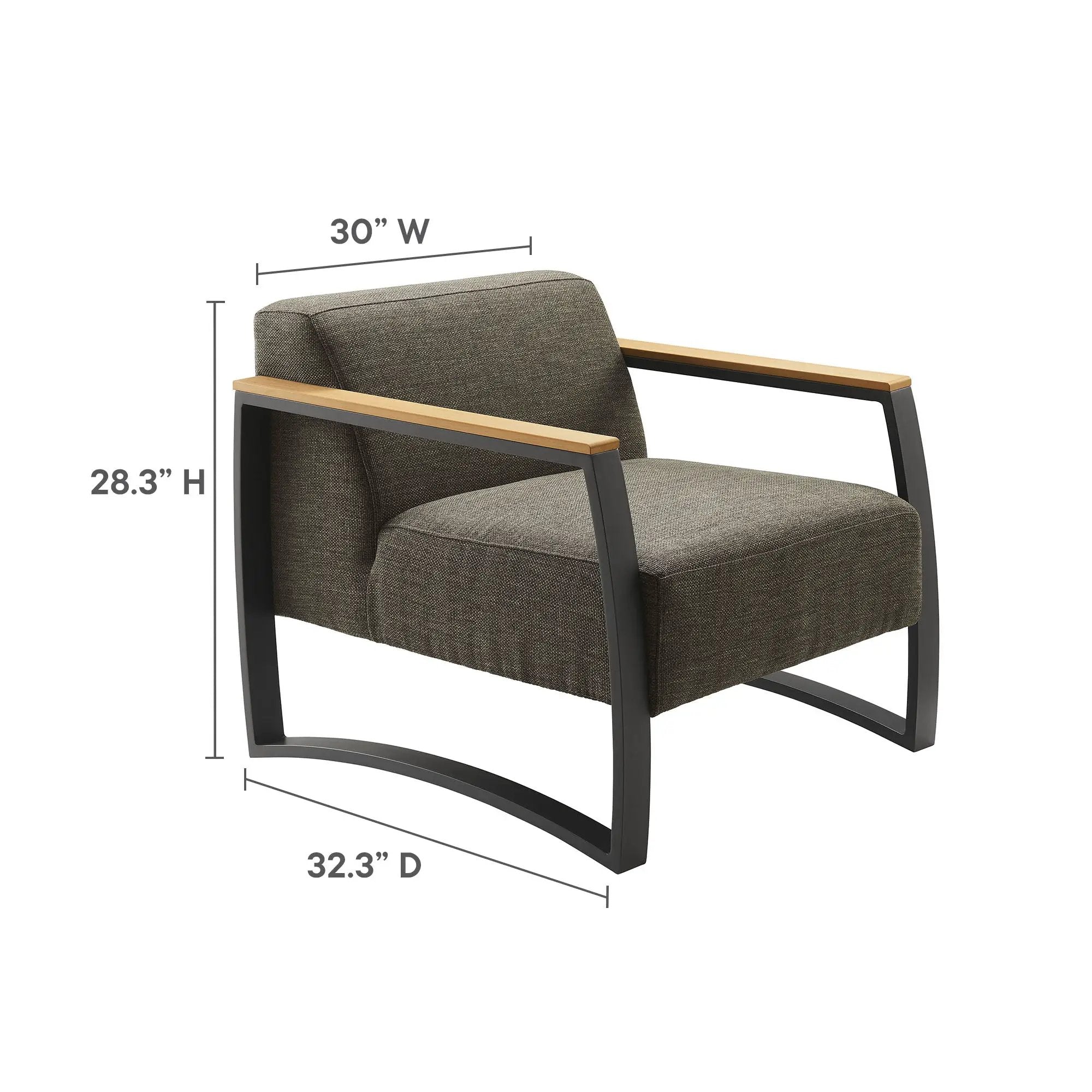 Sauve Outdoor Patio Aluminum and Fabric Armchair by Modway by HouseOfZazla