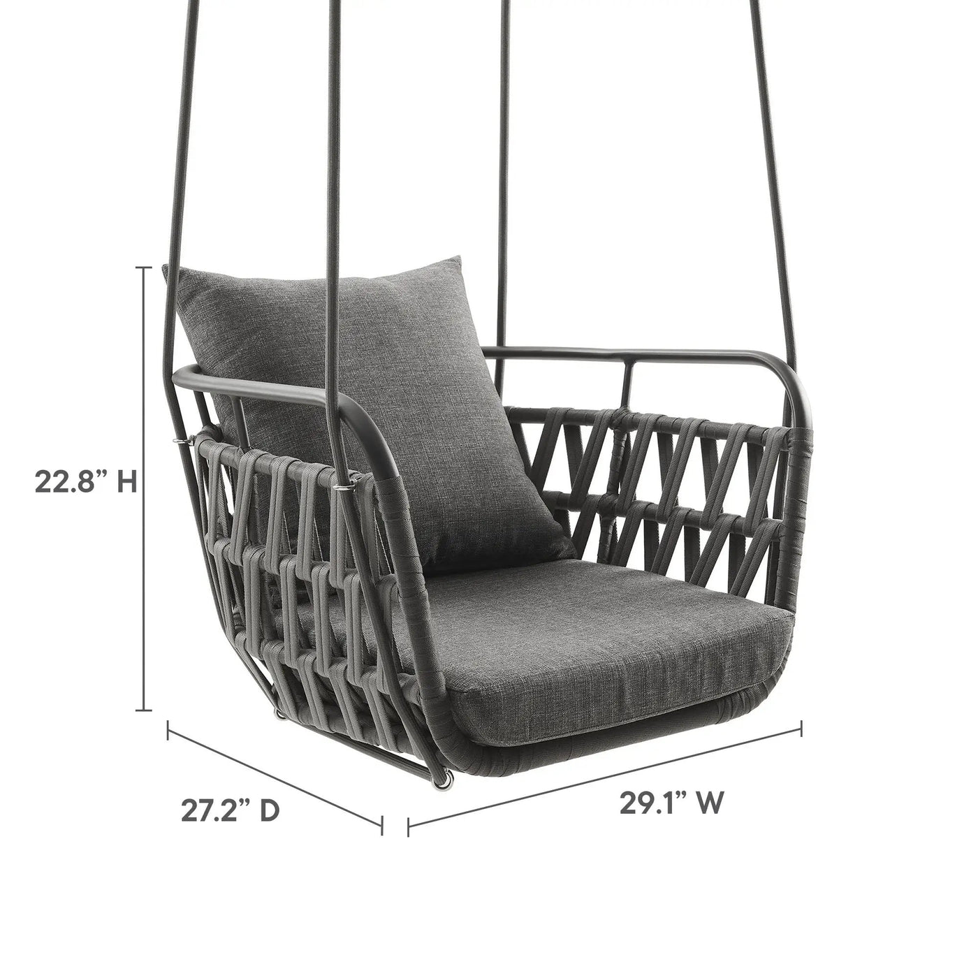 Kaliah Outdoor Patio Aluminum Swing Chair by Modway by HouseOfZazla