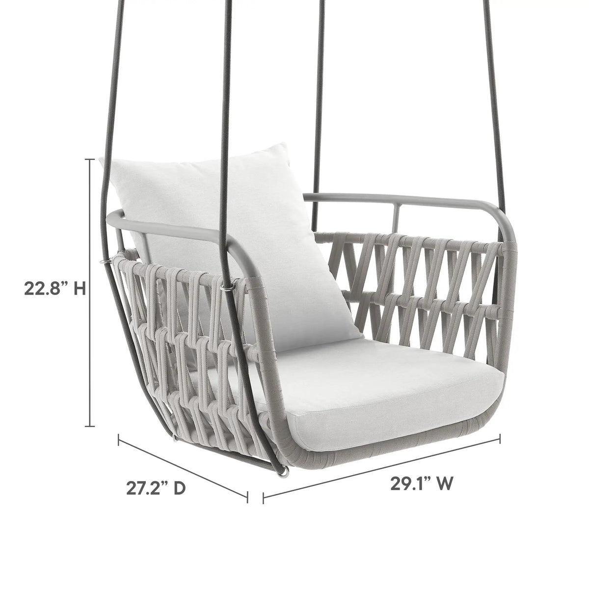 Kaliah Outdoor Patio Aluminum Swing Chair by Modway by HouseOfZazla