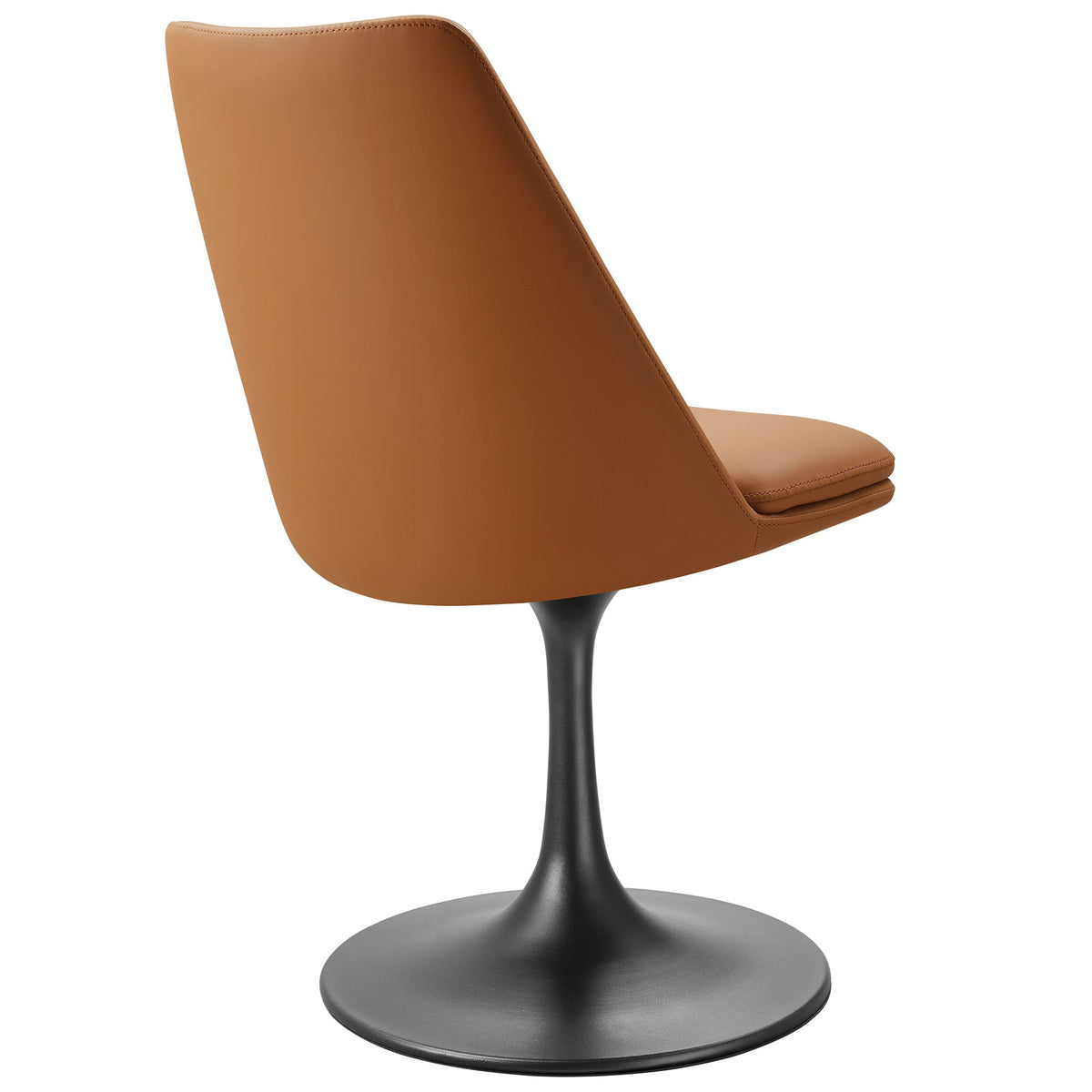 Lippa Swivel Dining Vegan Leather Side Chair by Modway, photo 5 of 20