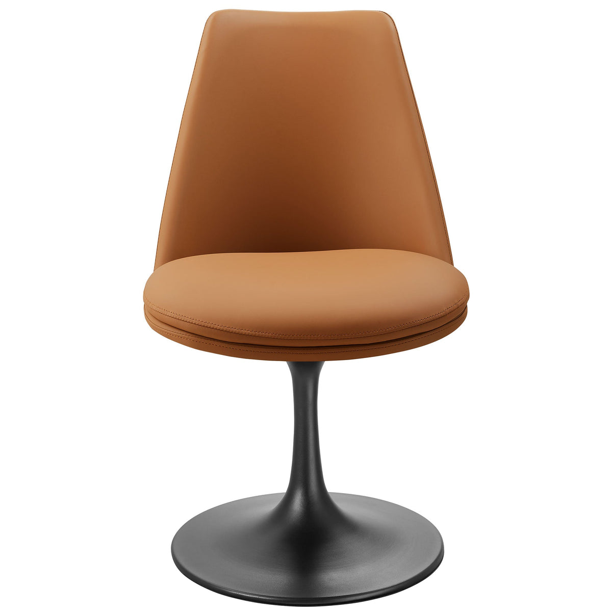 Lippa Swivel Dining Vegan Leather Side Chair by Modway, photo 6 of 20