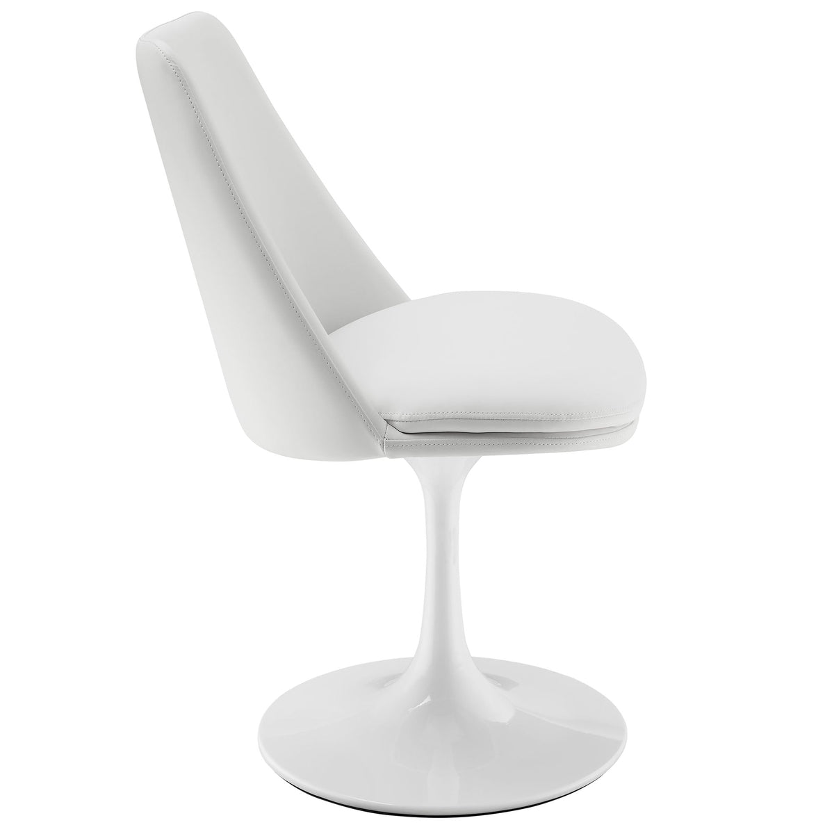 Lippa Swivel Dining Vegan Leather Side Chair by Modway, photo 14 of 20