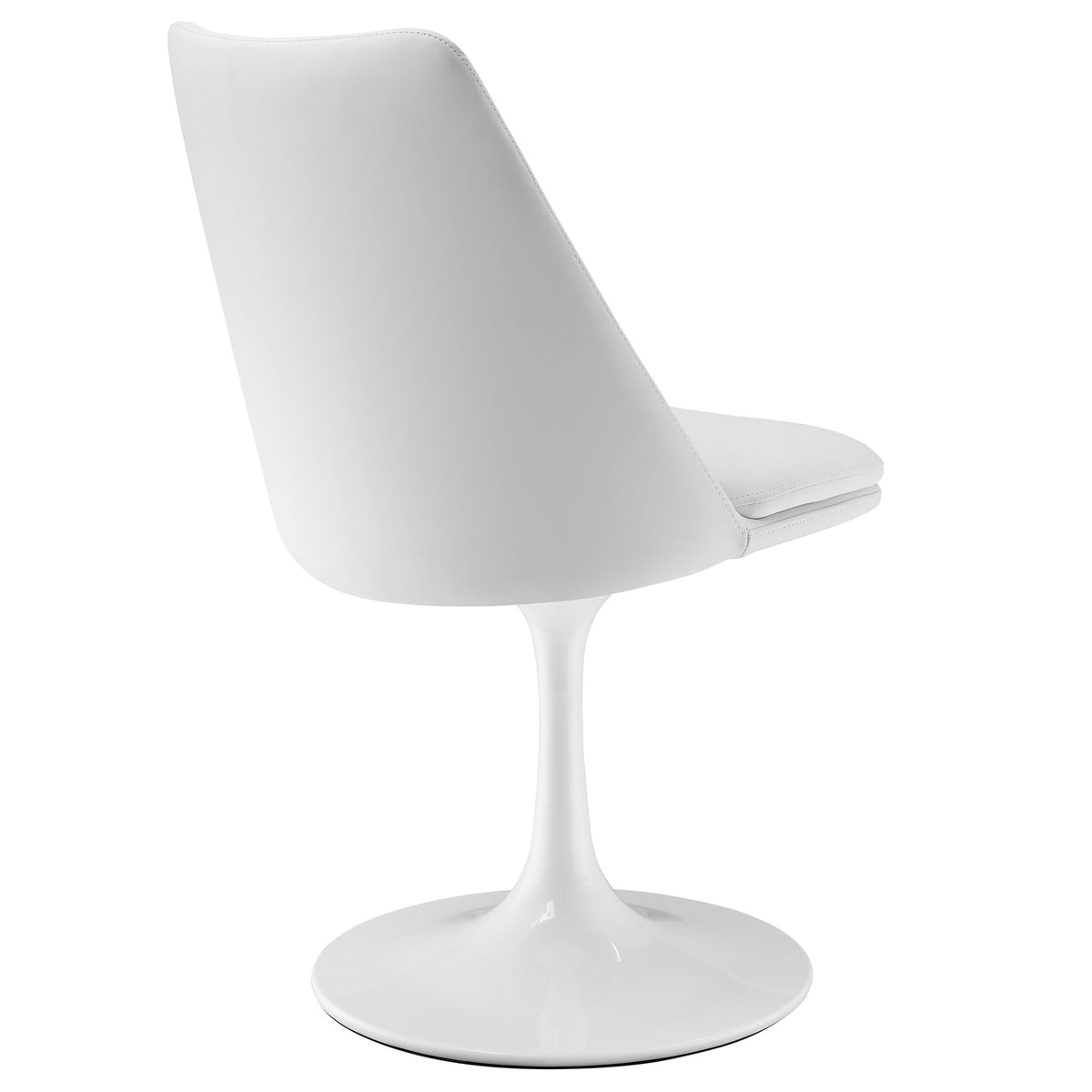 Lippa Swivel Dining Vegan Leather Side Chair by Modway, photo 15 of 20