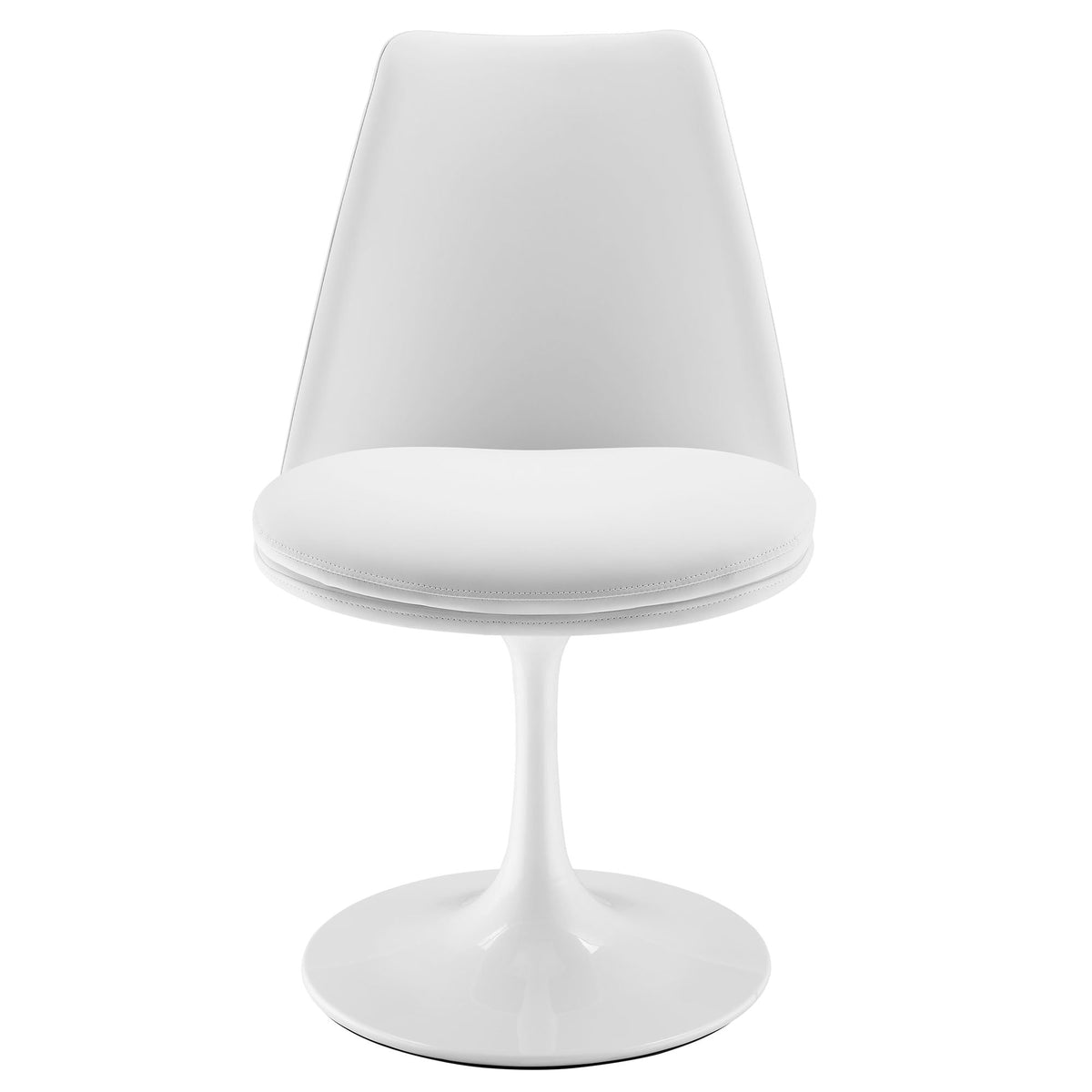 Lippa Swivel Dining Vegan Leather Side Chair by Modway, photo 16 of 20