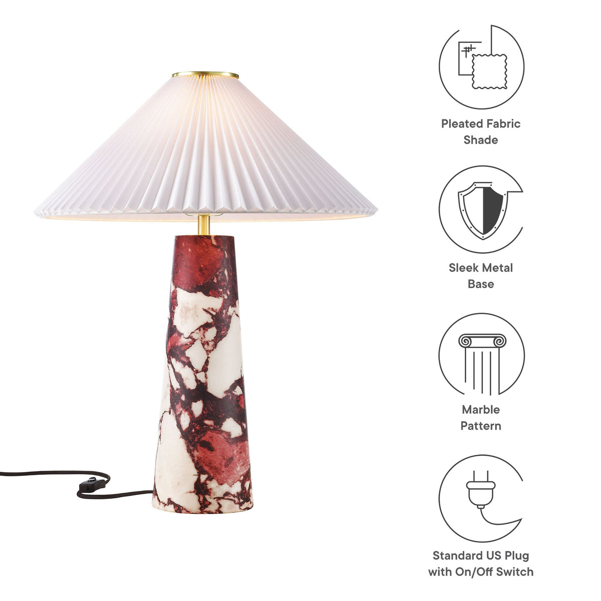 Nera Marble Table Lamp by Modway, photo 15 of 33