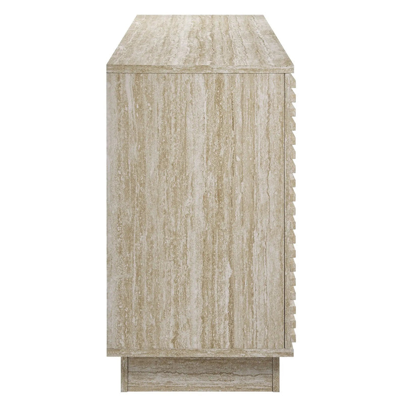 Render 70" Faux Travertine Sideboard Cabinet TV Stand by Modway by HouseOfZazla