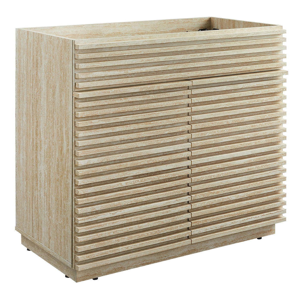 Render Faux Travertine Bathroom Vanity Cabinet, photo 15 of 21