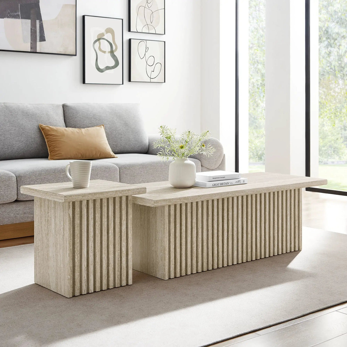 Render Nesting Coffee Tables Set of 2 by Modway by HouseOfZazla