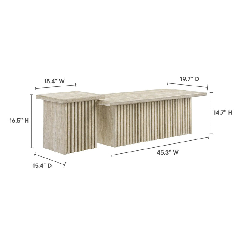 Render Nesting Coffee Tables Set of 2 by Modway by HouseOfZazla