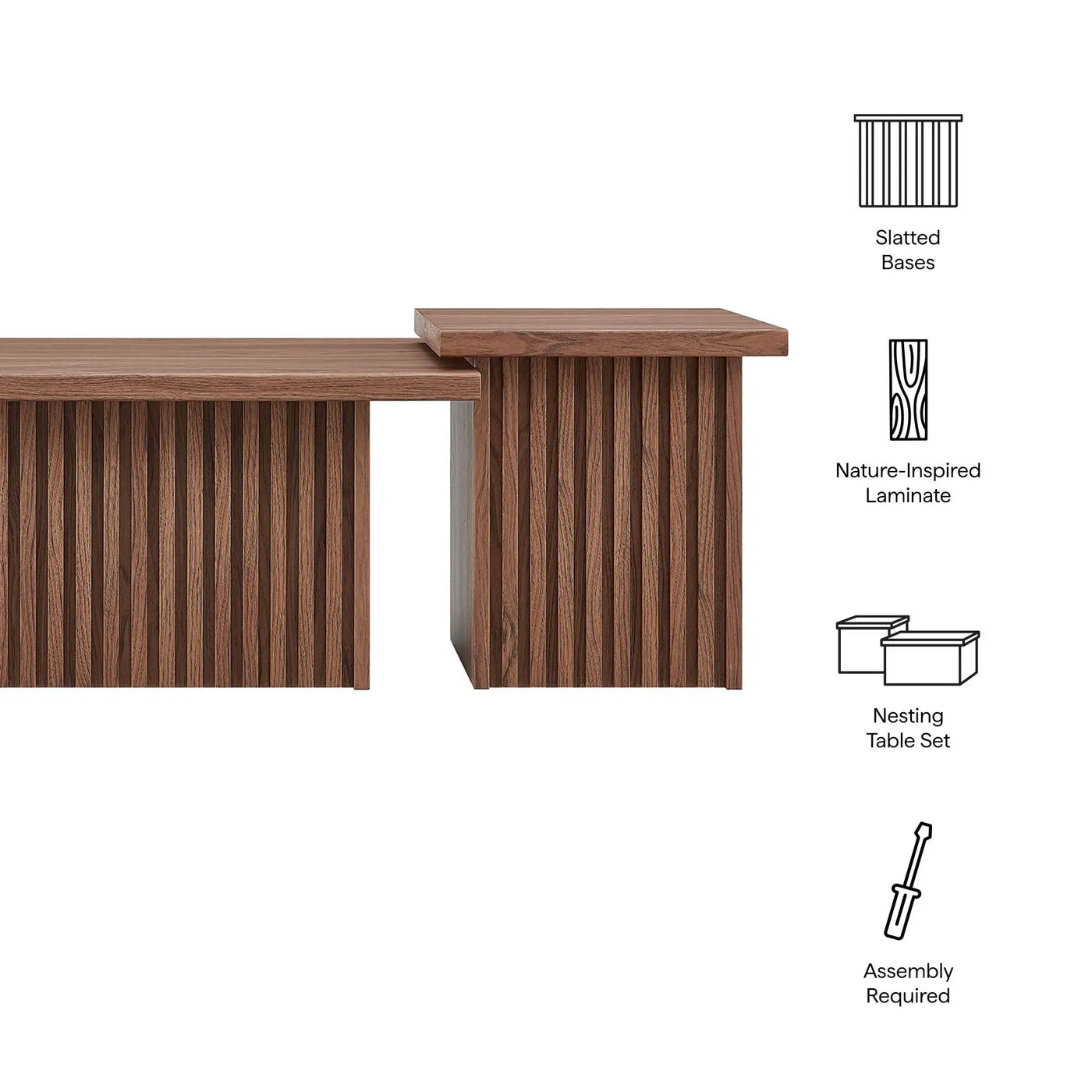 Render Nesting Coffee Tables Set of 2 by Modway by HouseOfZazla
