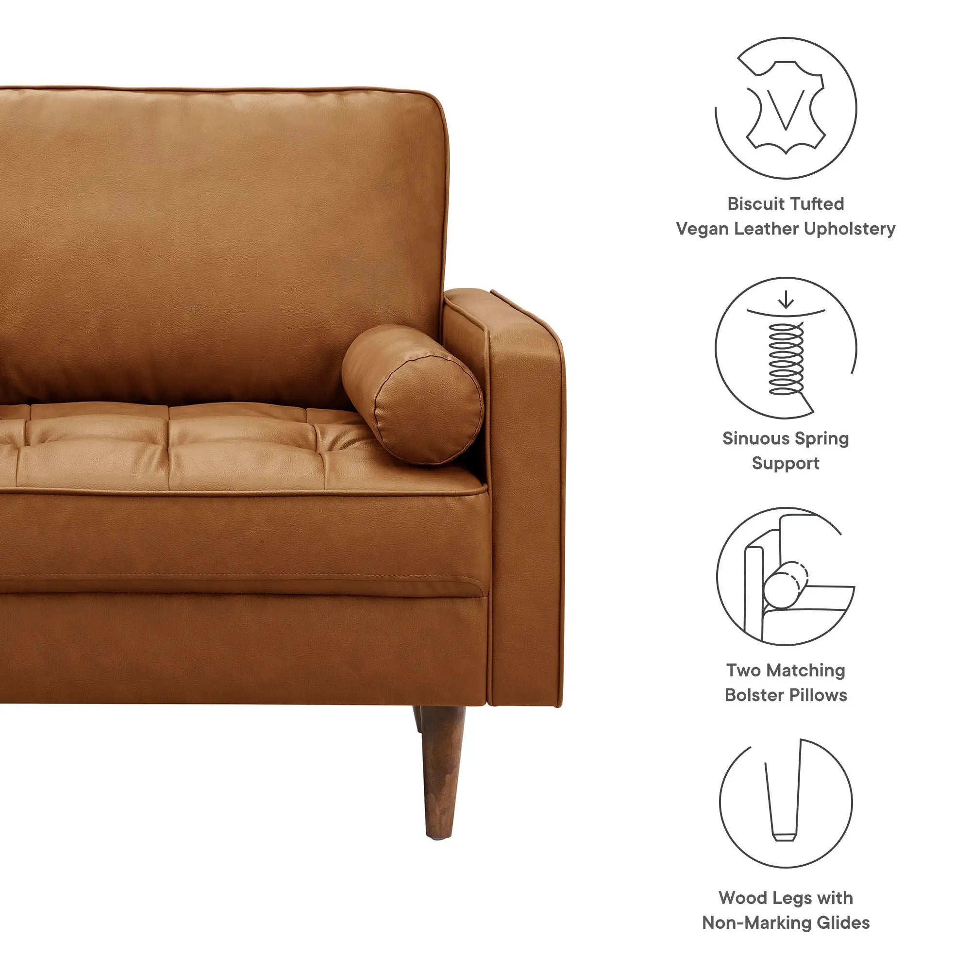 Valour Tufted Vegan Leather Accent Armchair by Modway by HouseOfZazla
