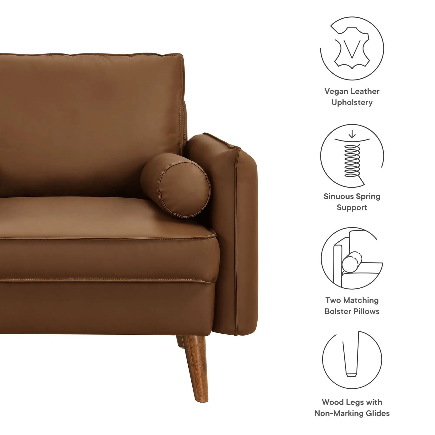 Revive Upholstered Vegan Leather Accent Armchair by Modway by HouseOfZazla