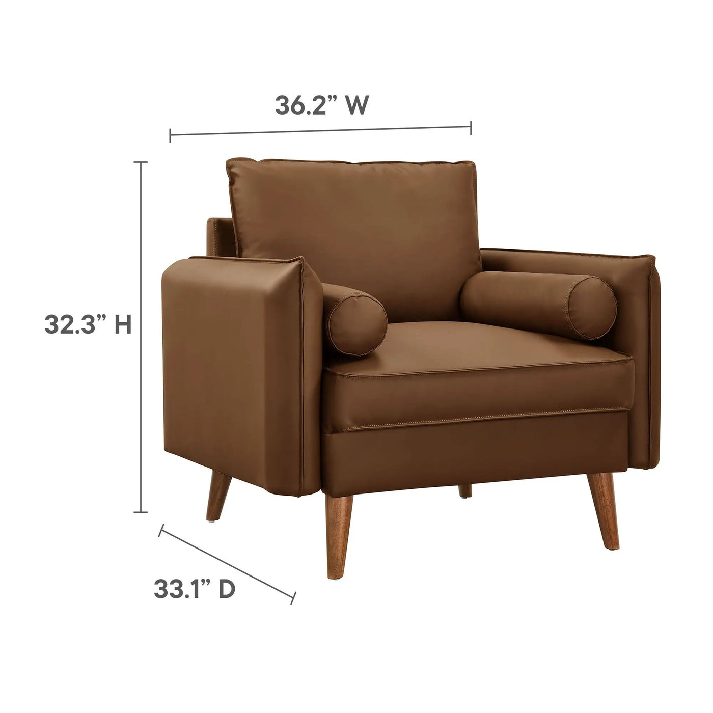 Revive Upholstered Vegan Leather Accent Armchair by Modway by HouseOfZazla