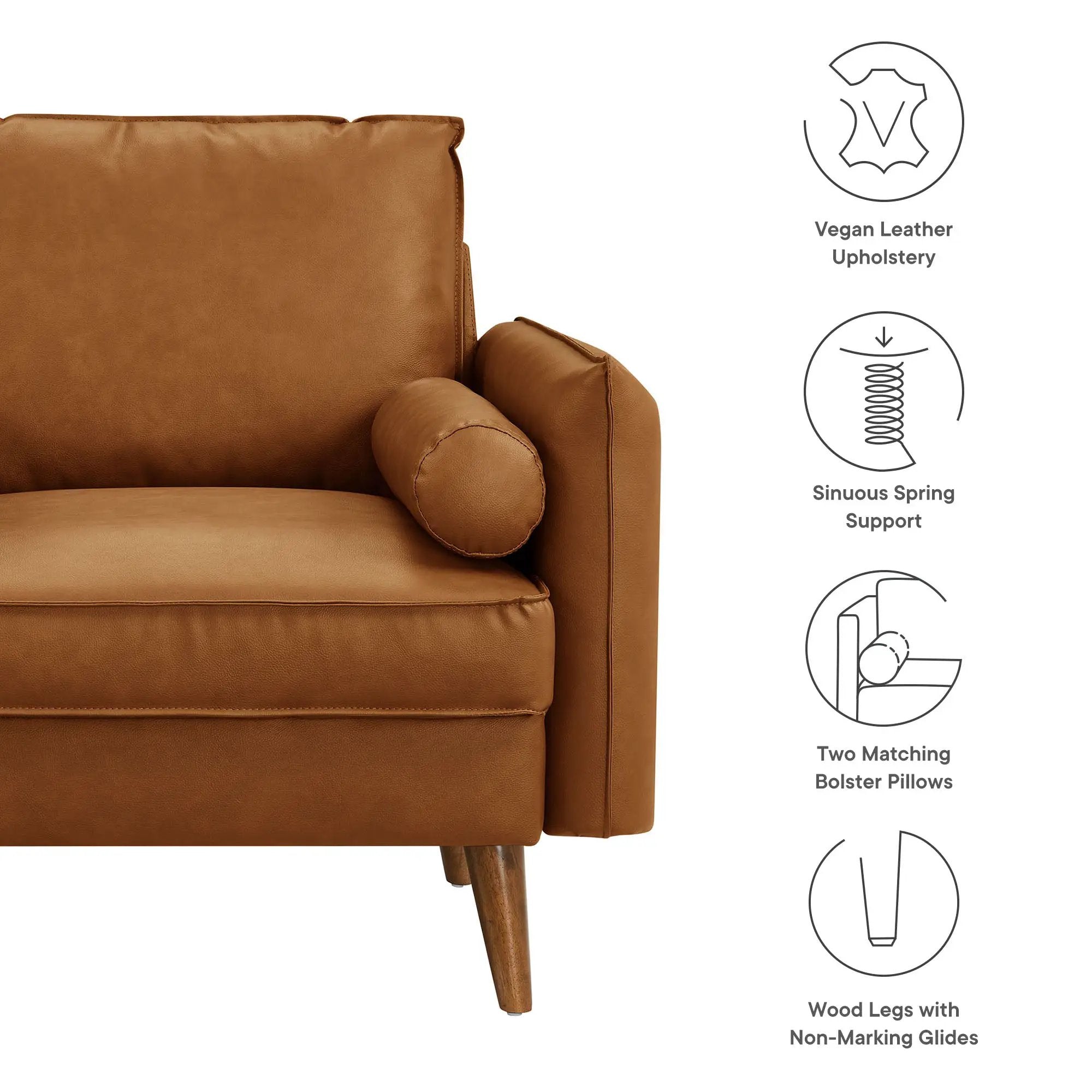 Revive Upholstered Vegan Leather Accent Armchair by Modway by HouseOfZazla