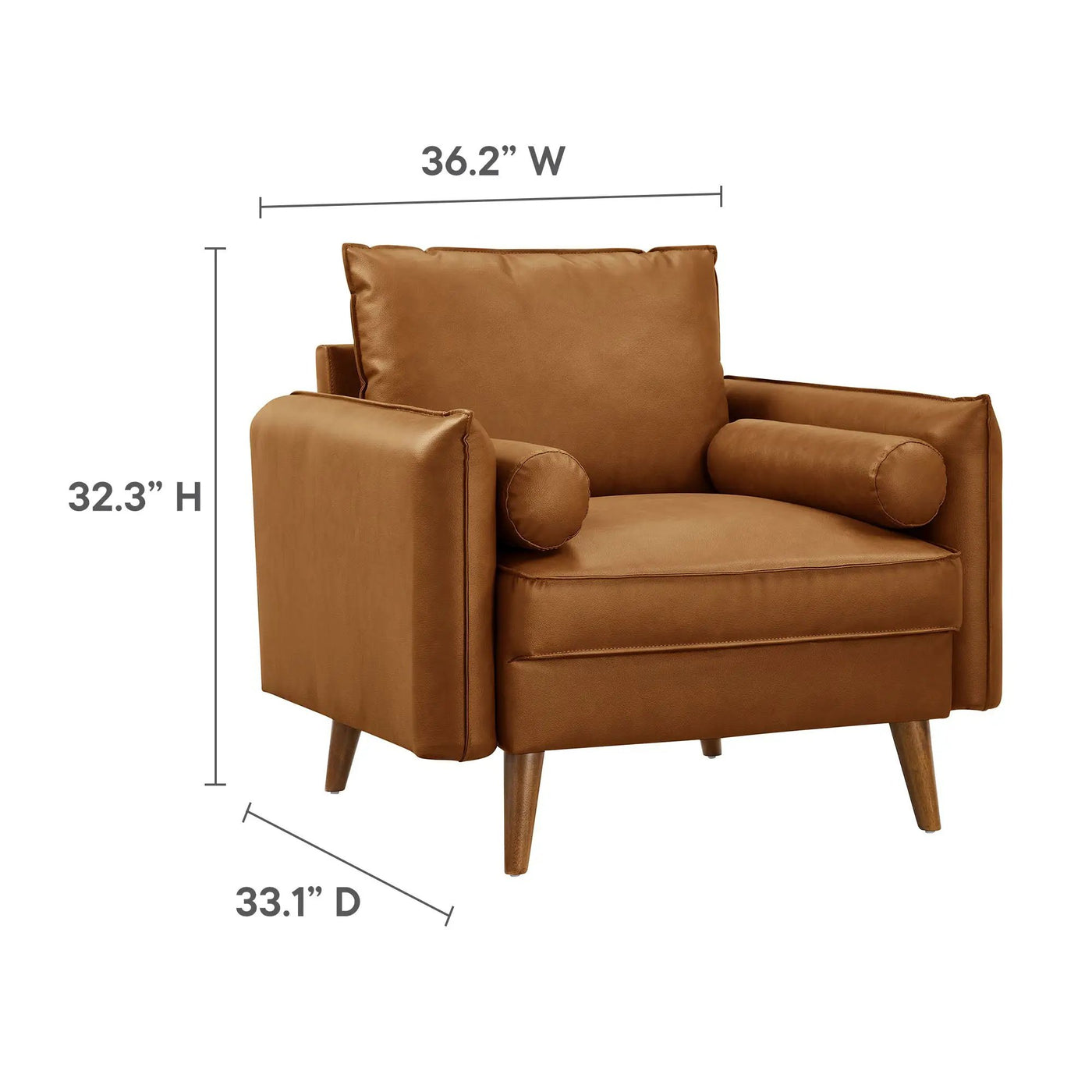 Revive Upholstered Vegan Leather Accent Armchair by Modway by HouseOfZazla