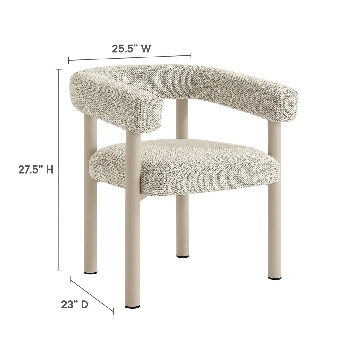 Nautica 5-Piece Round Outdoor Patio Aluminum Dining Table and Chairs Set by HouseOfZazla