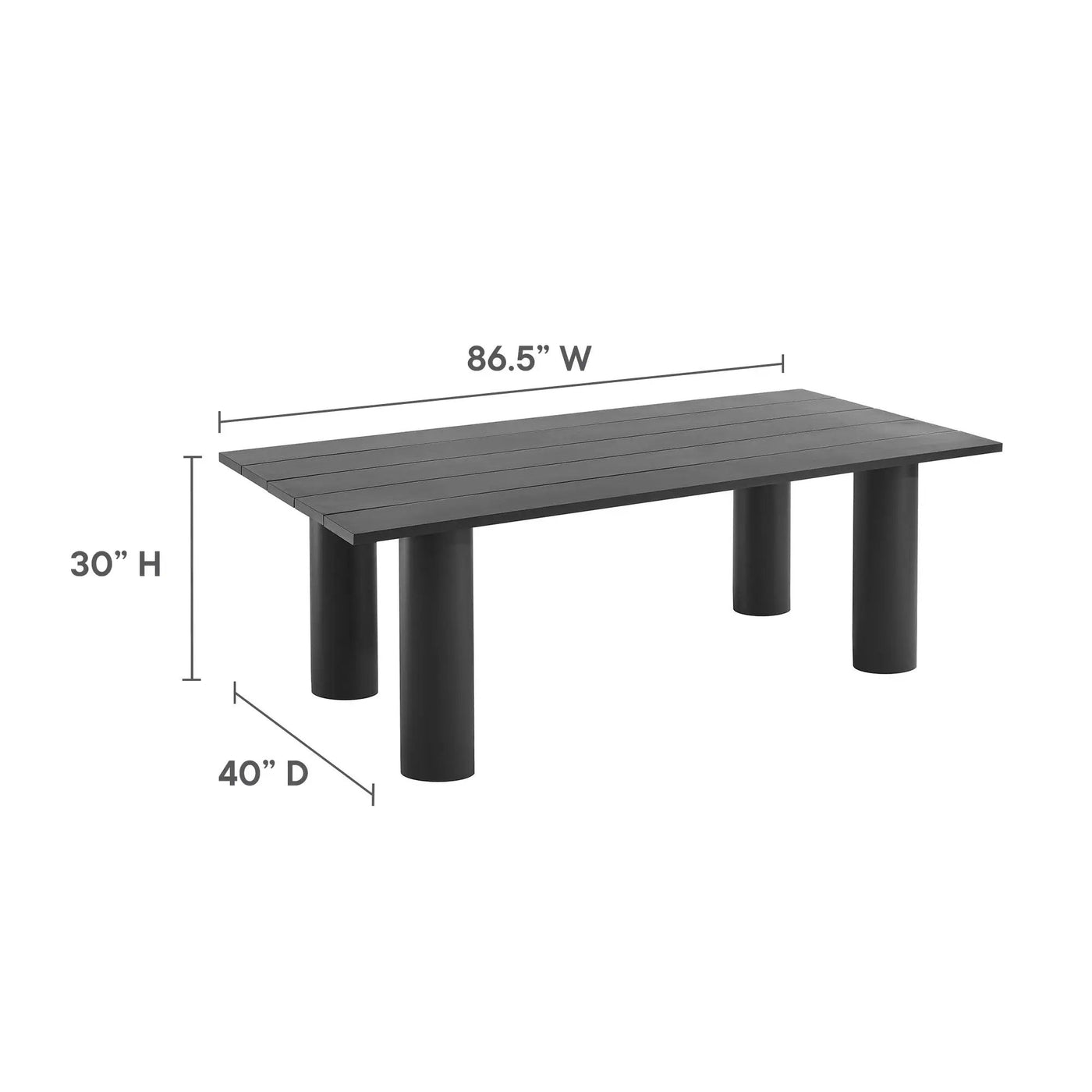 Nautica 7-Piece Rectangular Outdoor Patio Aluminum Dining Table and Chairs Set by Modway by HouseOfZazla