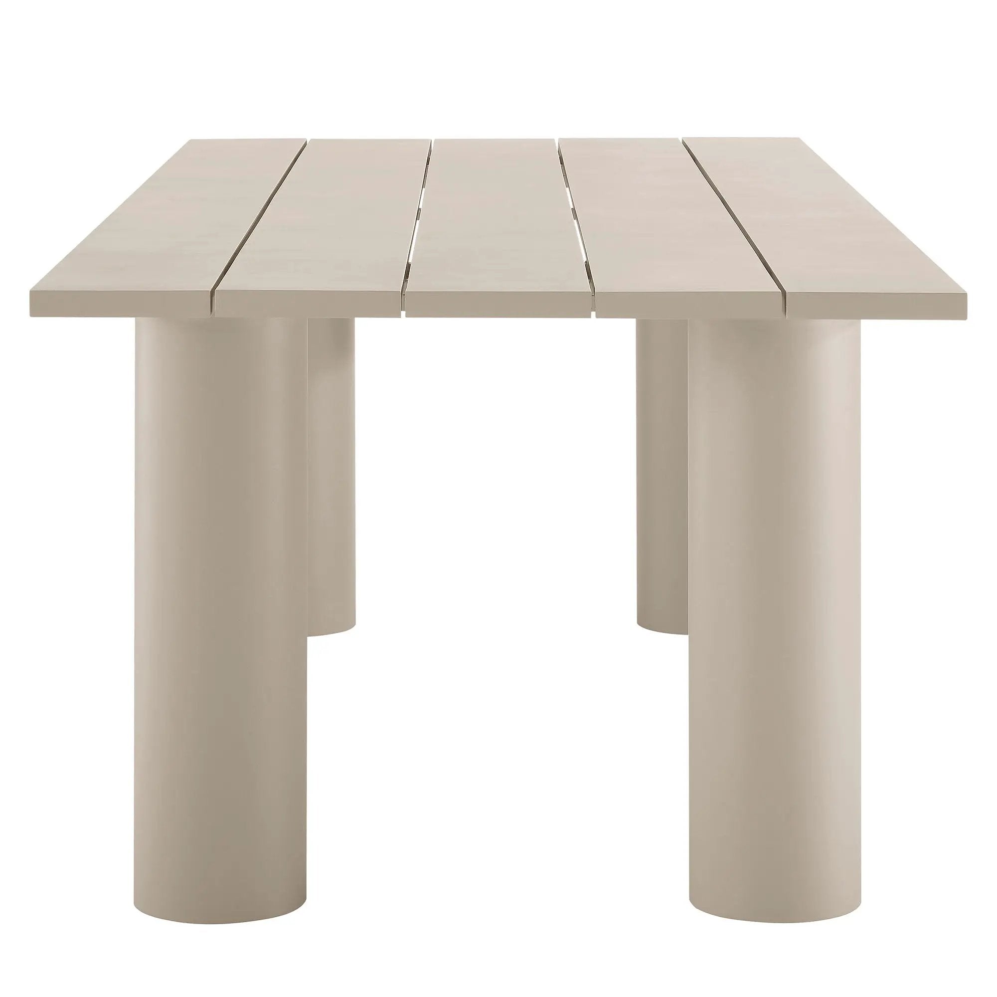 Nautica Outdoor Patio 87" Rectangular Aluminum Dining Table by Modway by HouseOfZazla