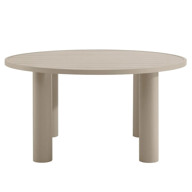 Nautica 5-Piece Round Outdoor Patio Aluminum Dining Table and Chairs Set by HouseOfZazla