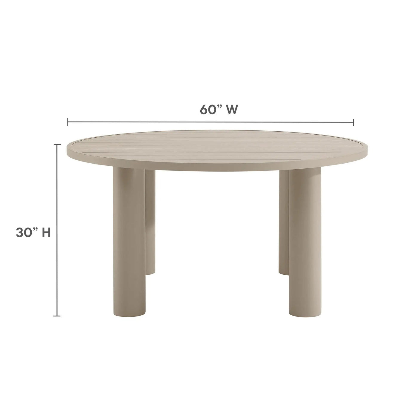 Nautica 5-Piece Round Outdoor Patio Aluminum Dining Table and Chairs Set by HouseOfZazla