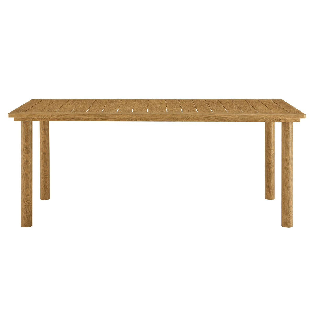 Parkland 7-Piece Rectangular Outdoor Patio Rattan and Aluminum Dining Table and Chairs Set by Modway, photo 7 of 30