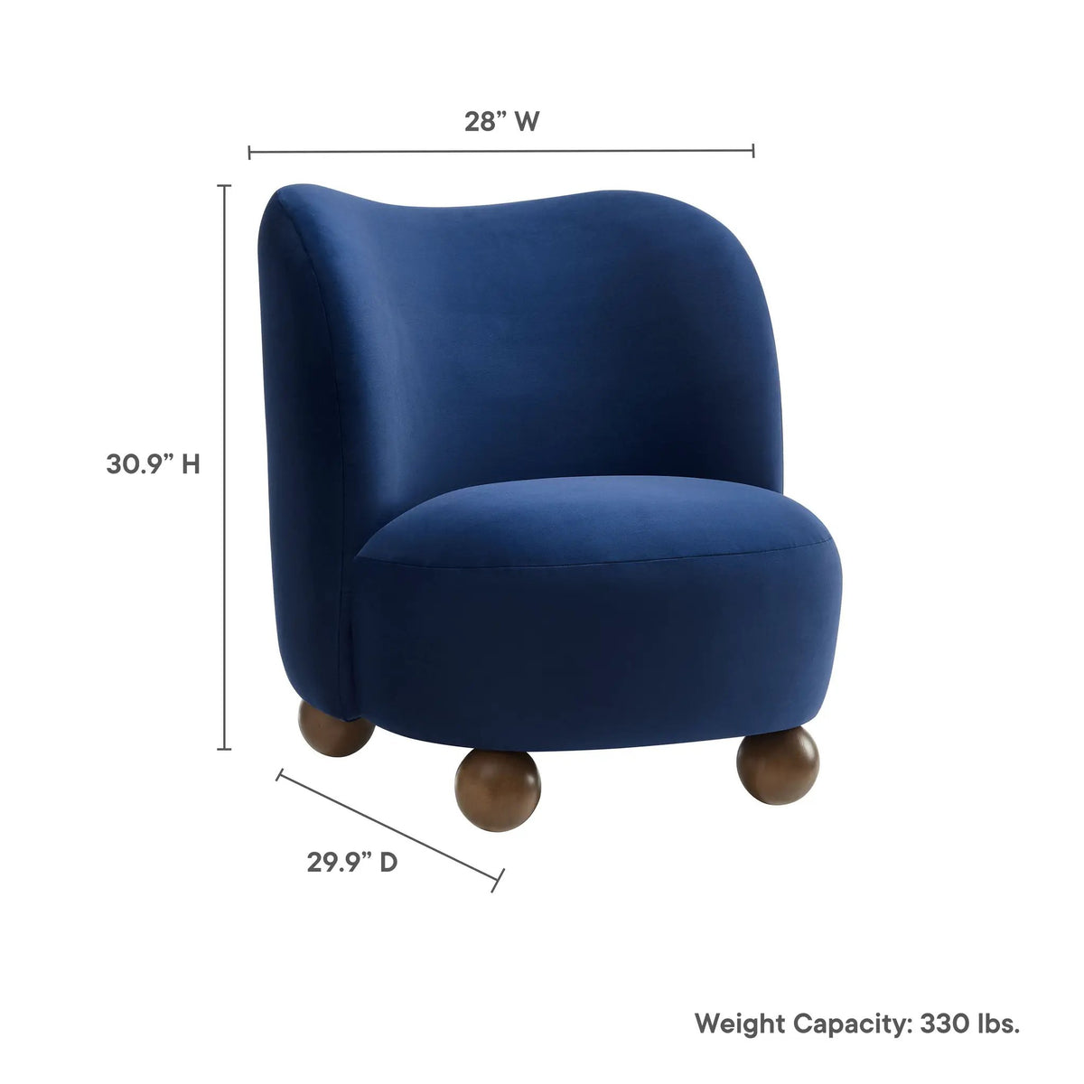 Monroe Performance Velvet Accent Chair by Modway by HouseOfZazla