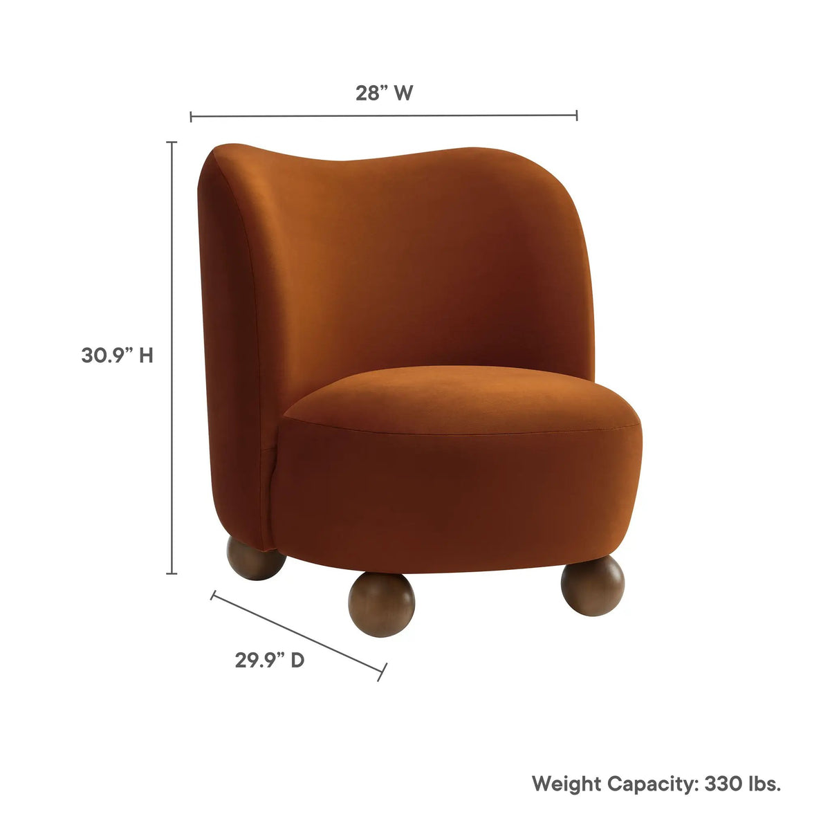 Monroe Performance Velvet Accent Chair by Modway by HouseOfZazla