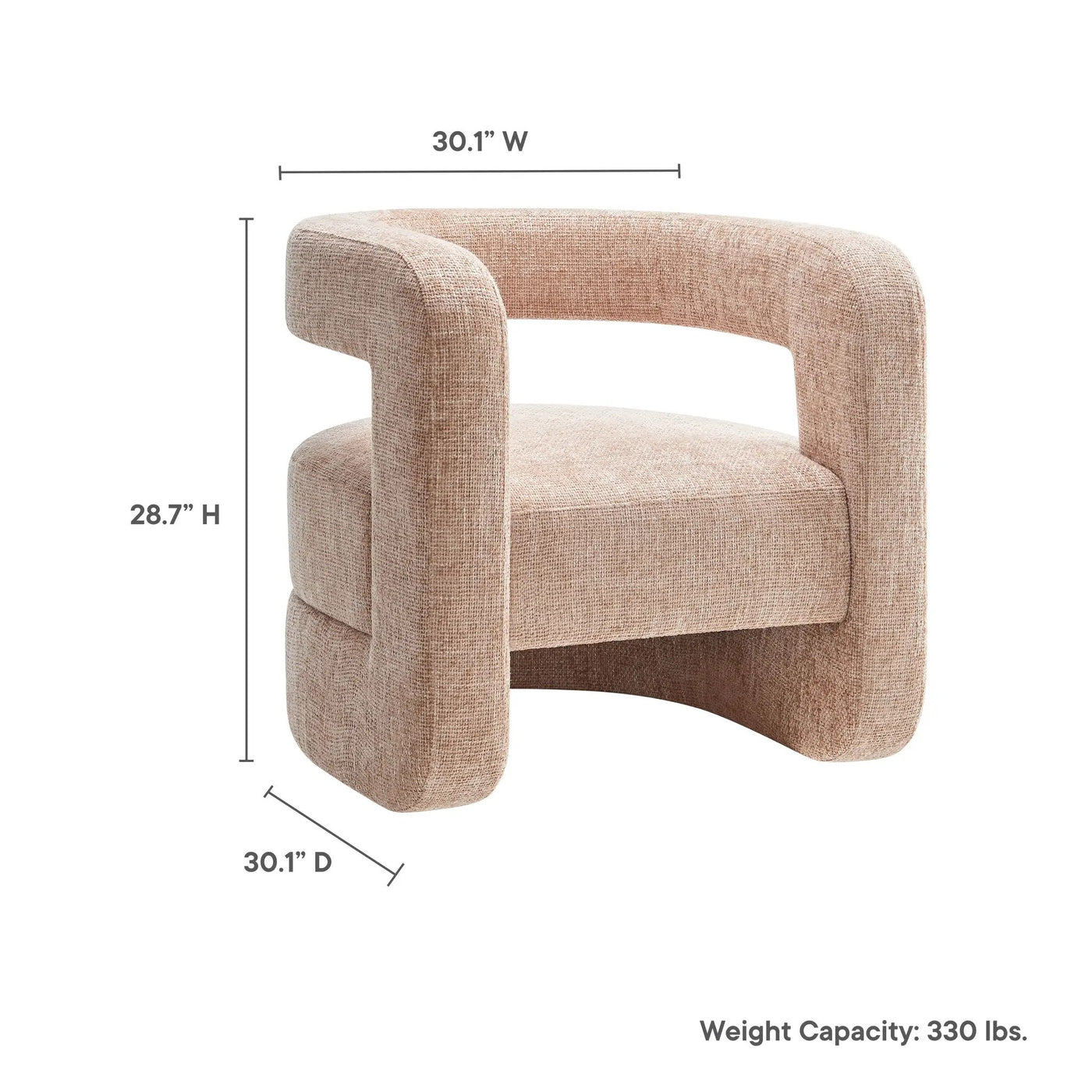 Jaylin Upholstered Chenille Accent Chair by Modway by HouseOfZazla