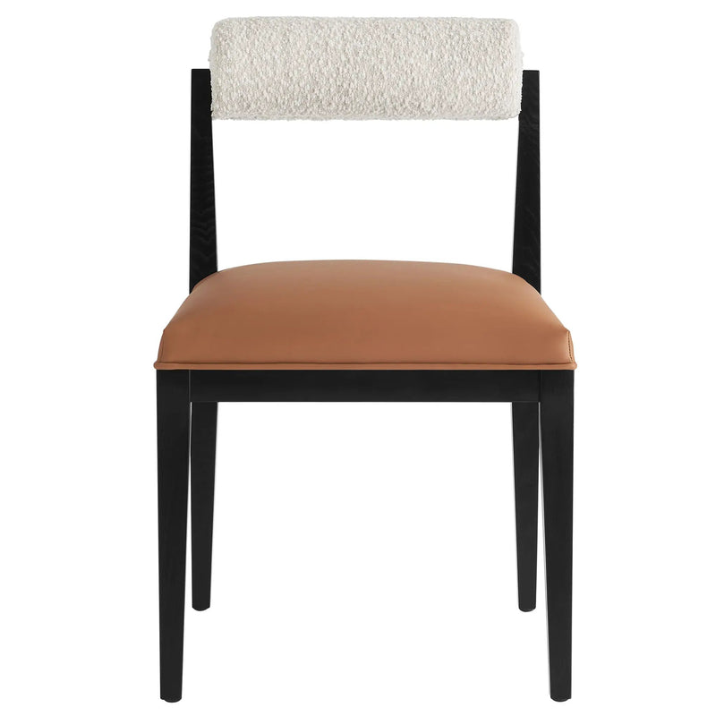 Kai Boucle and Vegan Leather Dining Chair by Modway by HouseOfZazla