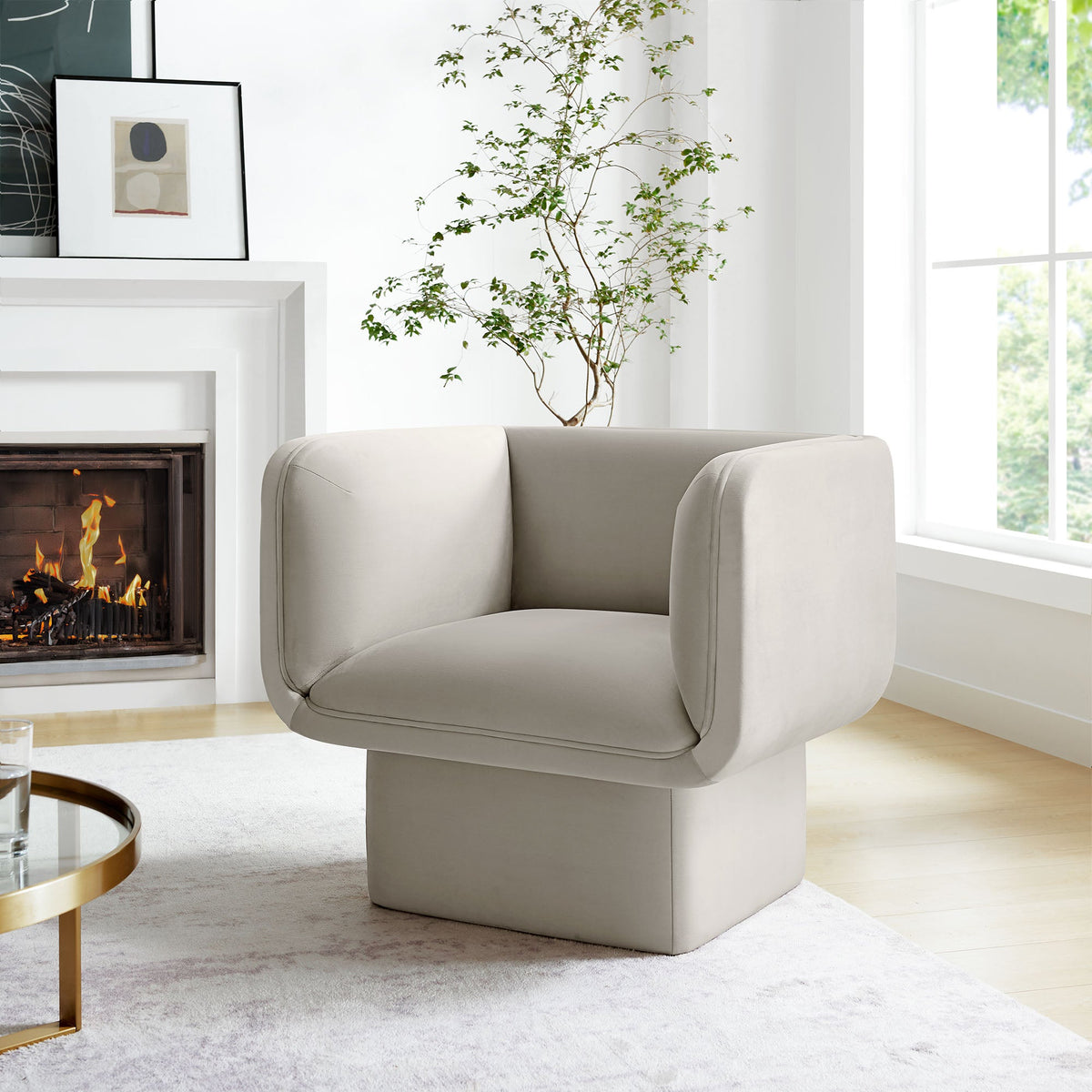 Tate Performance Velvet Accent Chair by Modway, photo 8 of 36