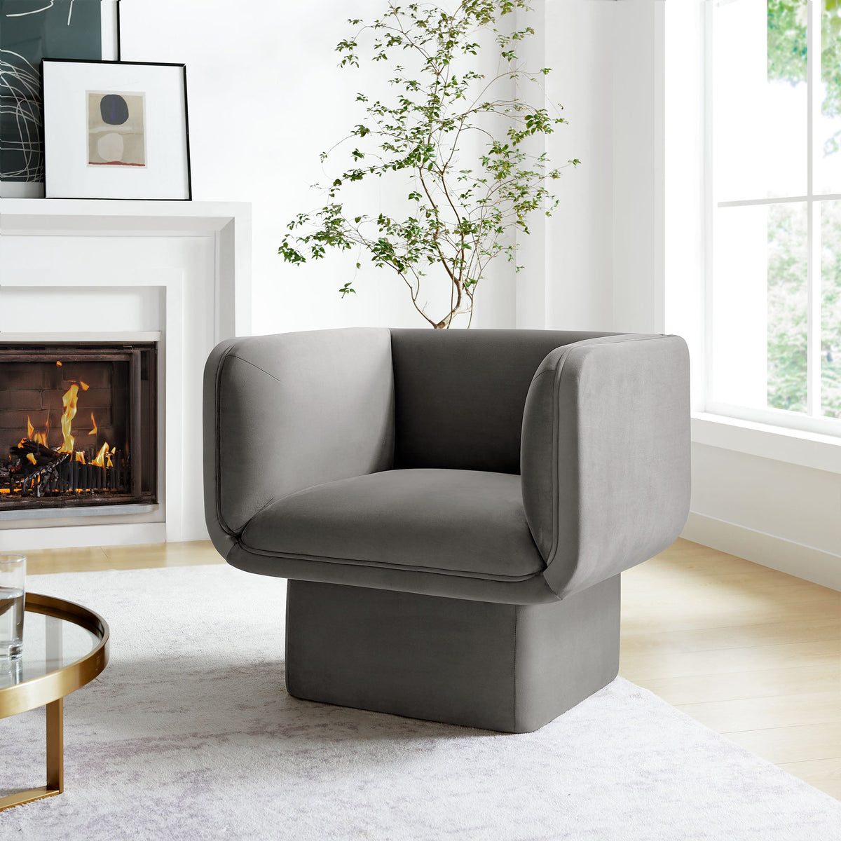 Tate Performance Velvet Accent Chair by Modway, photo 26 of 36