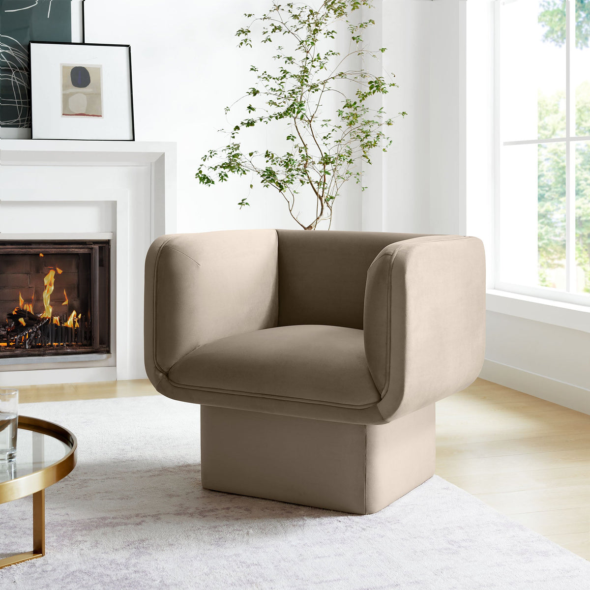 Tate Performance Velvet Accent Chair by Modway, photo 35 of 36