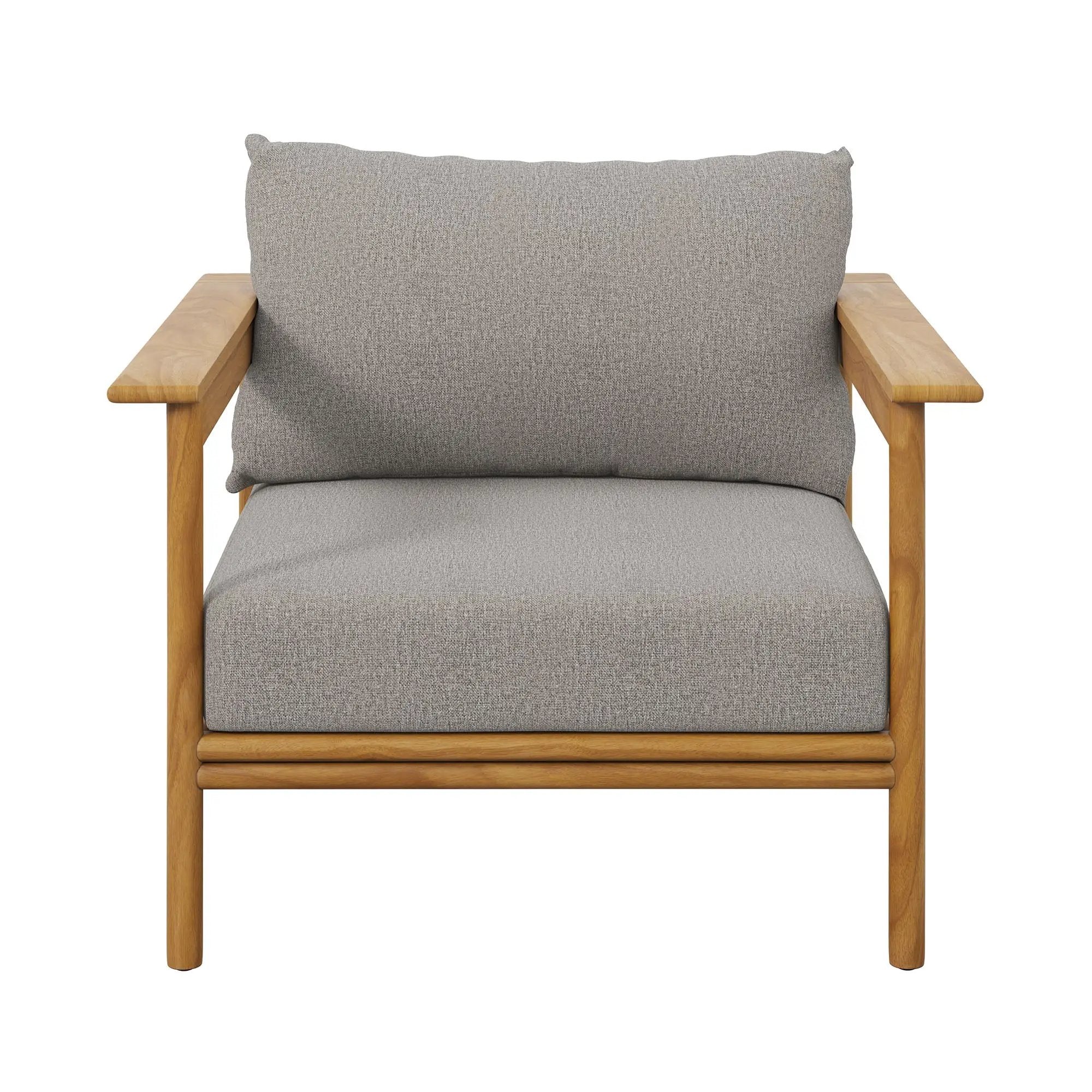 Wren Outdoor Patio Teak Wood Armchair Set of 2 by Modway by HouseOfZazla