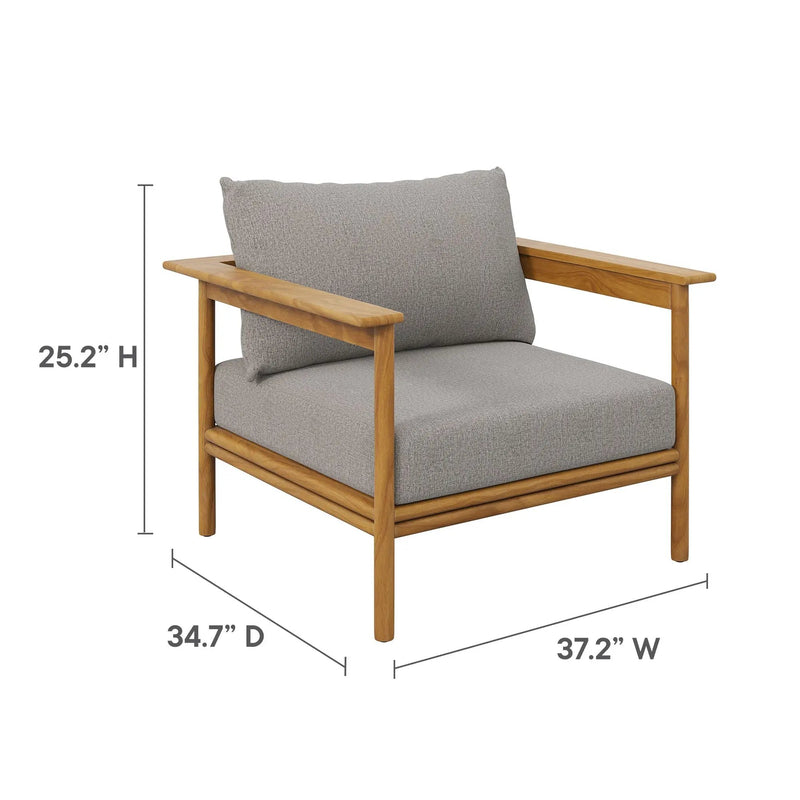 Wren Outdoor Patio Teak Wood Armchair by Modway by HouseOfZazla