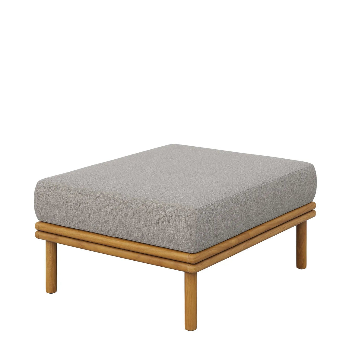 Wren Outdoor Patio Teak Wood Armchair and Ottoman Set by Modway by HouseOfZazla