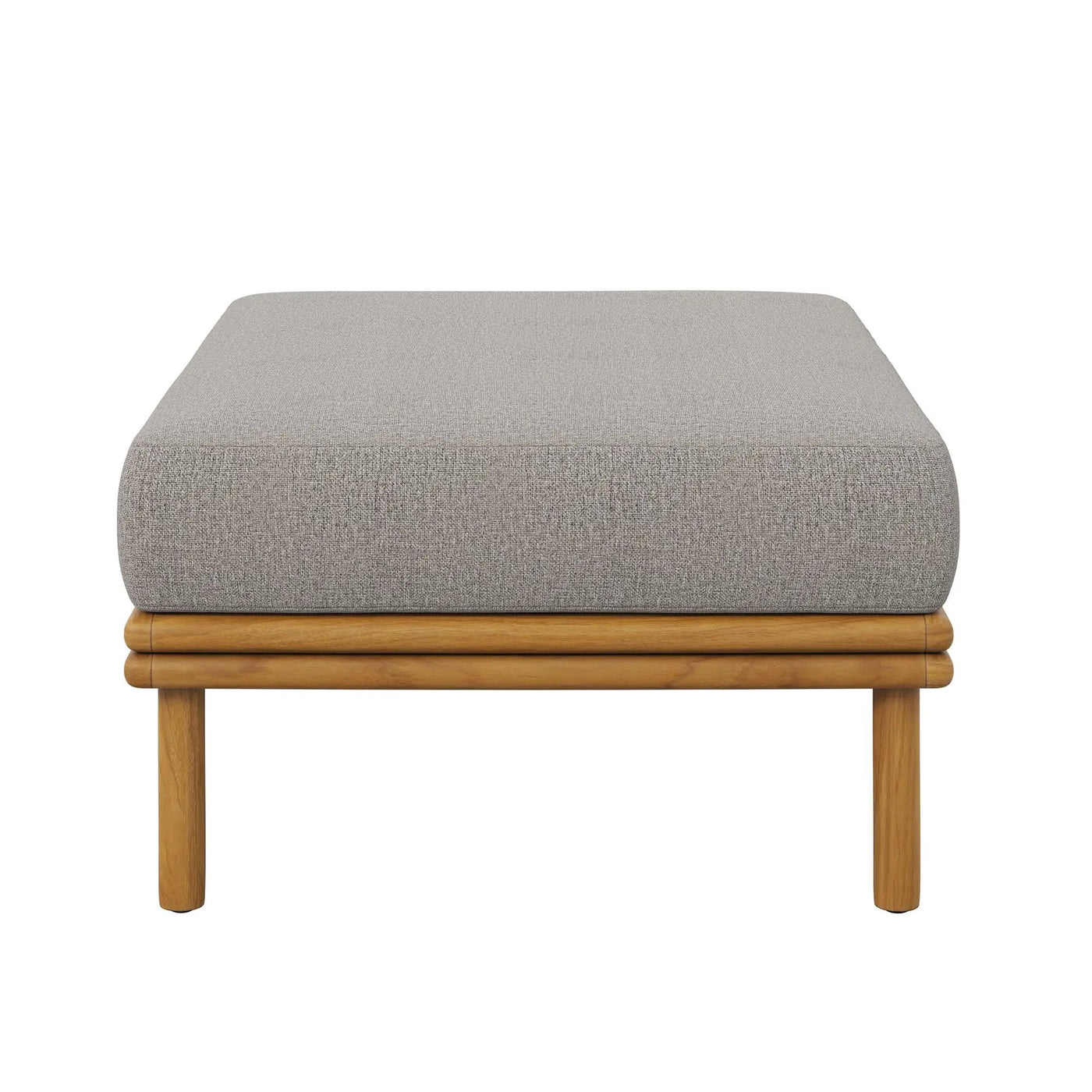 Wren Outdoor Patio Teak Wood Ottoman By Modway by HouseOfZazla