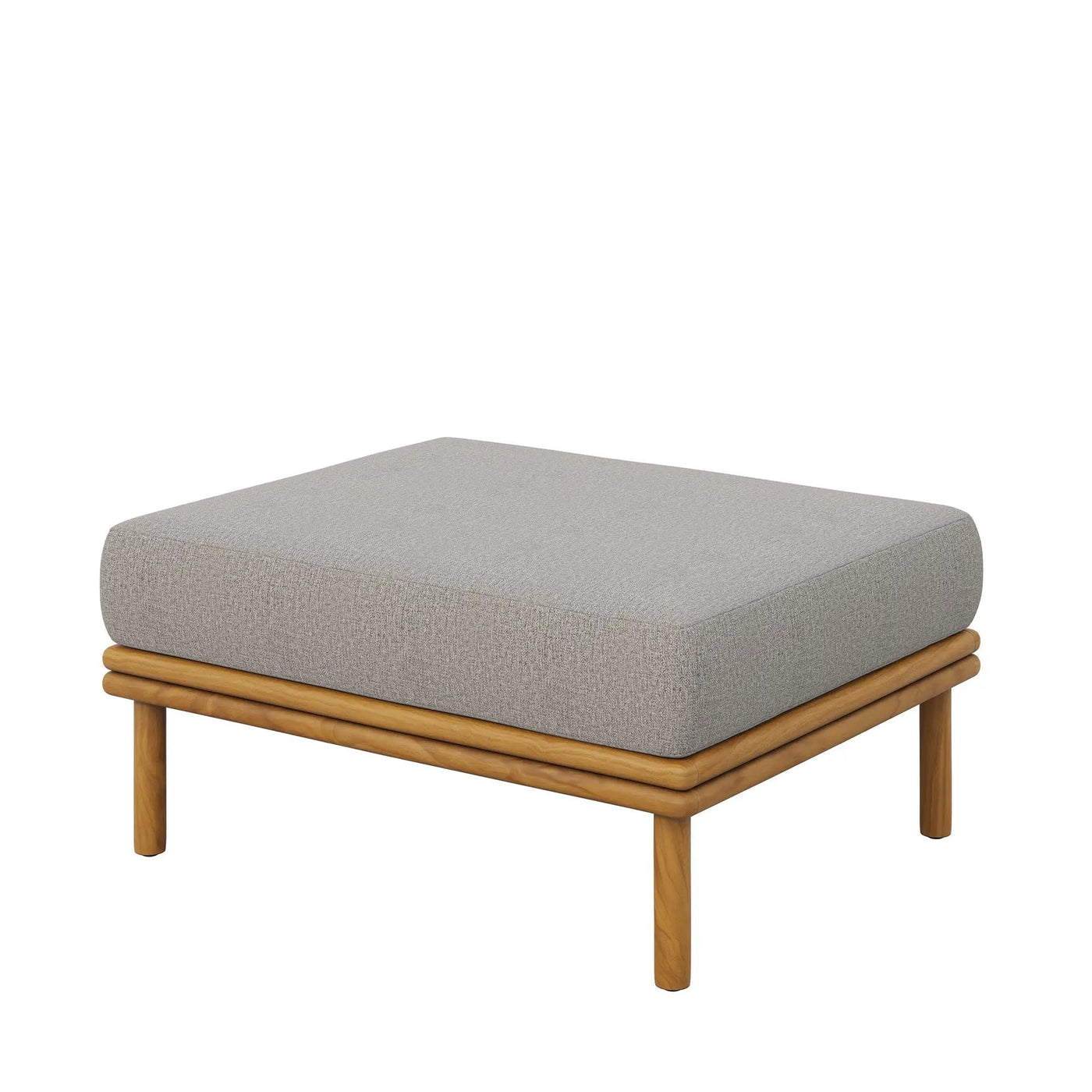 Wren Outdoor Patio Teak Wood Ottoman By Modway by HouseOfZazla